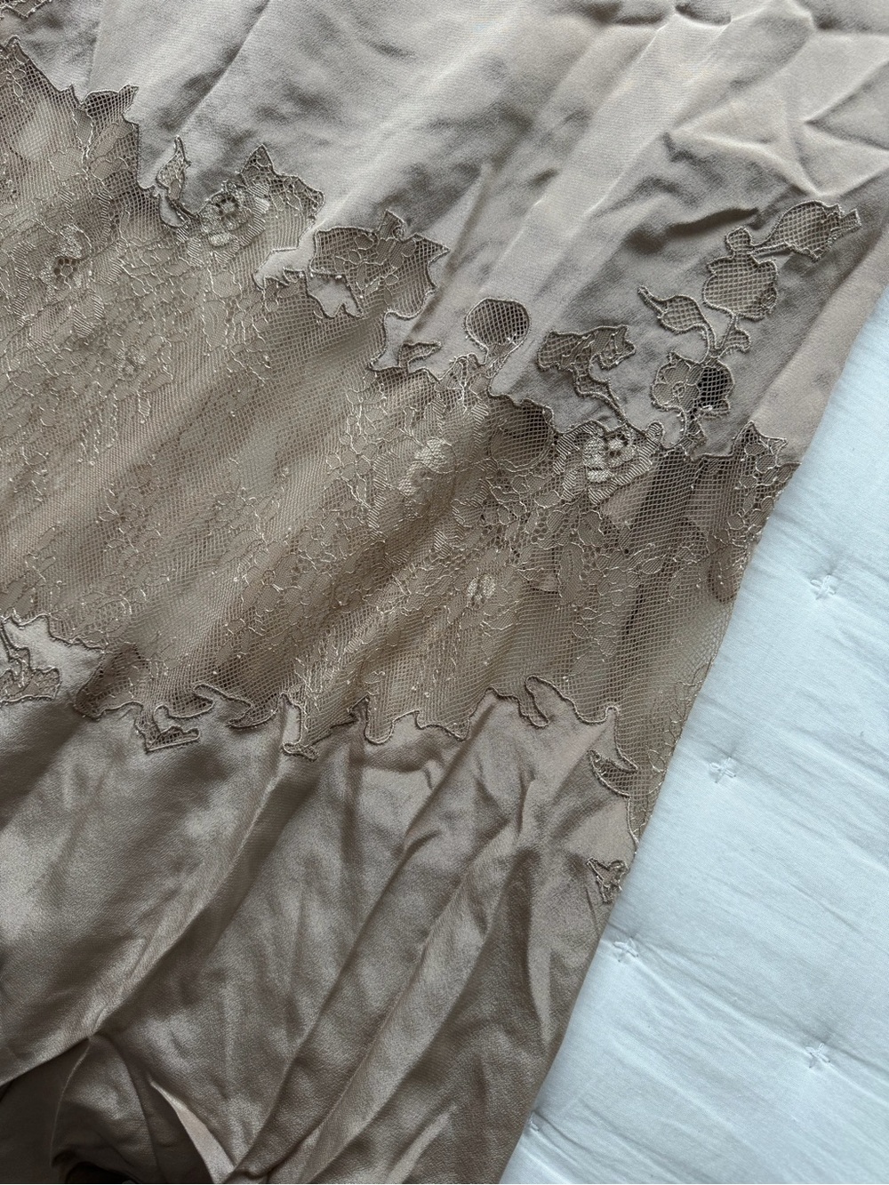 Staud NWT Medium Delfina Silk Maxi Dress Dune Nude - Picture 10 of 12